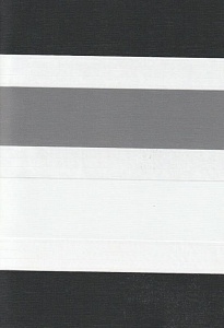 Открытые рулонные шторы день-ночь Салерно, серый 2002 купить в Троицке с доставкой